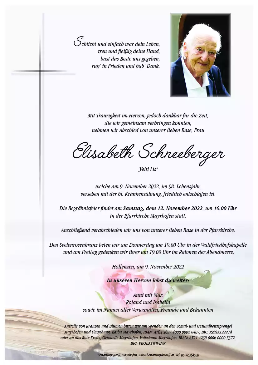 Parte von Elisabeth Schneeberger